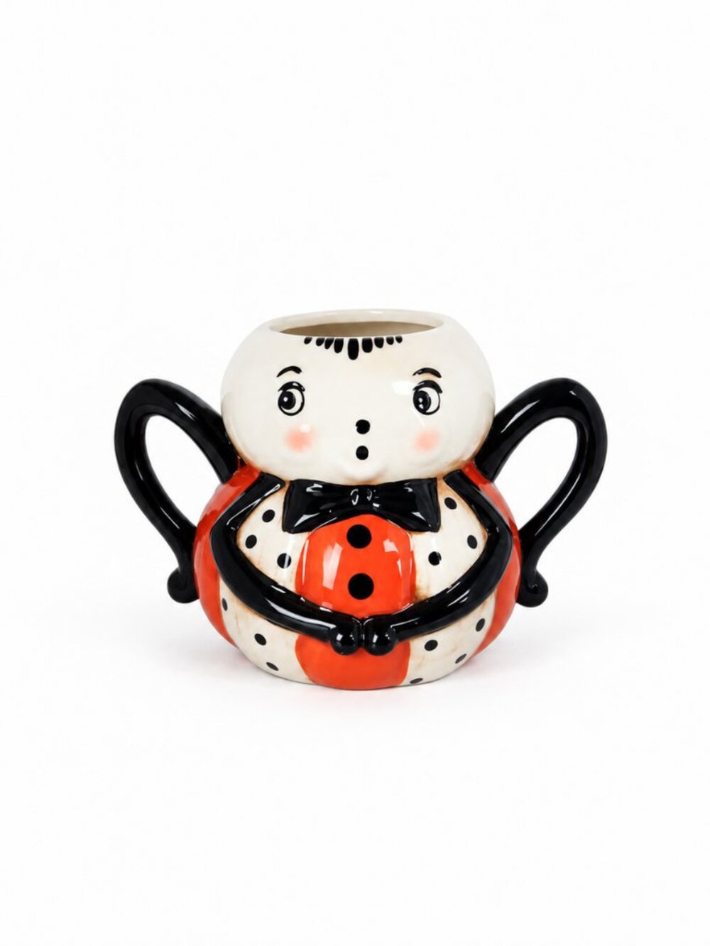 Johanna Parker Pumpkin Peep Spider Mug 16oz Vintage Style Halloween Ceramic Cup